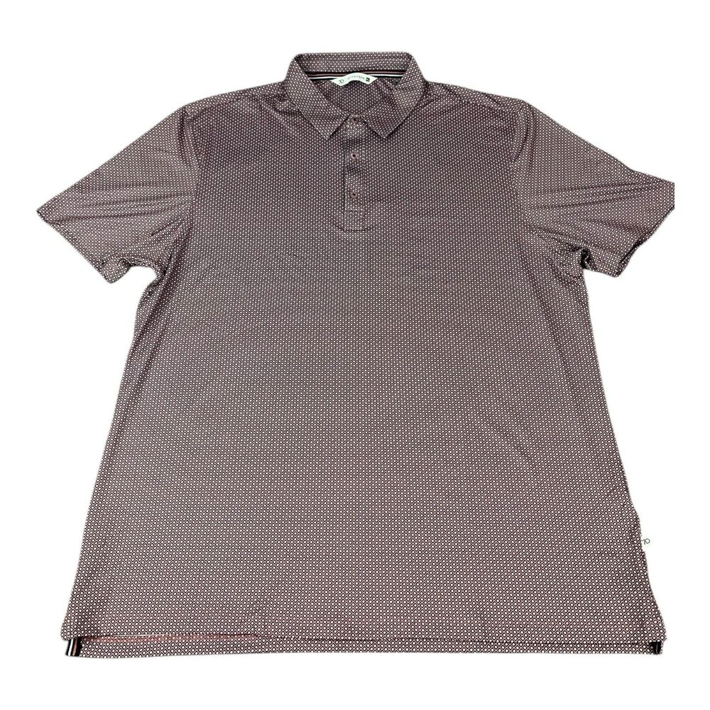 7 Diamonds Performance Polo Shirt, 4-Way-Stretch, The Gimmie Geometric, Men’s XL